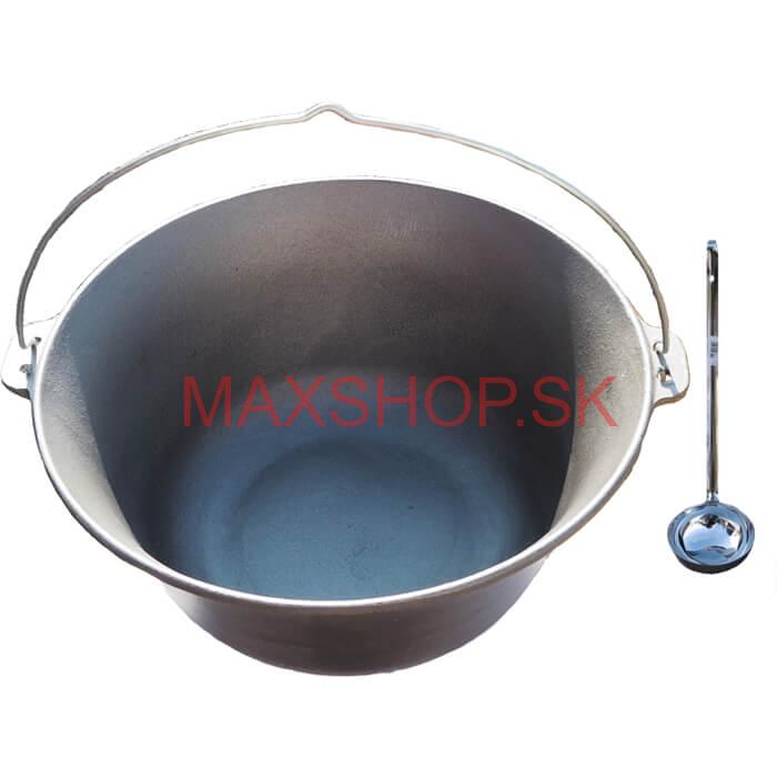 Liatinový kotlík 14,5 L + antikórová naberačka