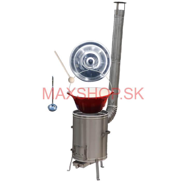 Liatinový kotlík so smaltovanou úpravou 16 L + Nerezová kotlina (Vysoká) 36 LUX