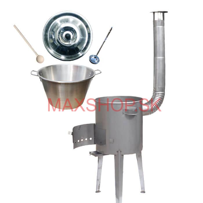 Nerezový kotol 40 L (1,2 mm) + nerezová kotlina 45 cm LUXUS