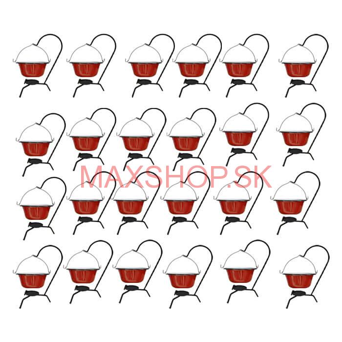 Servírovacia súprava SMALT RED 24 ks