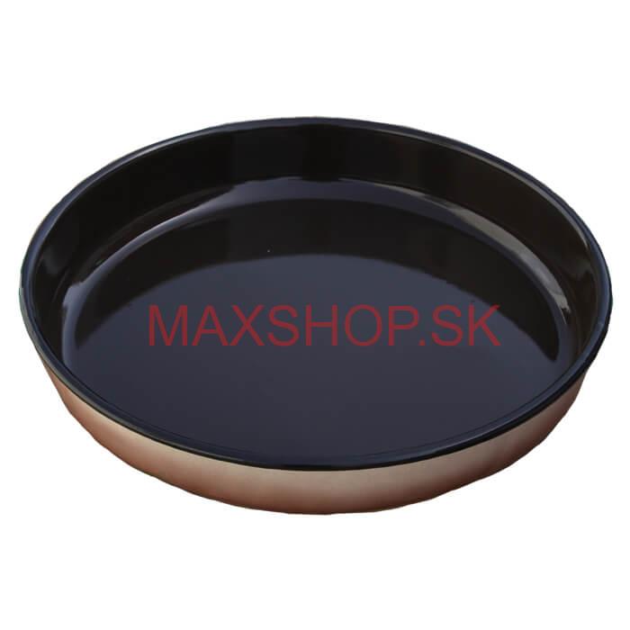 Smaltovaný okrúhly pekáč 34 cm, výška 6 cm