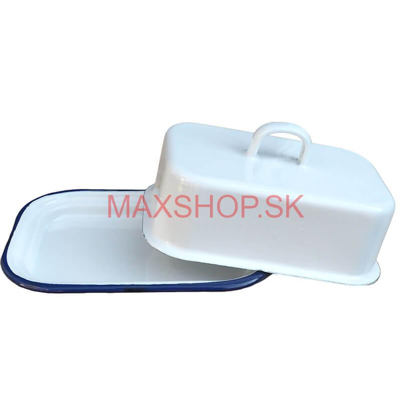 Smaltovaná maselnička - biela