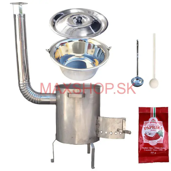 Nerezový kotlík 30 L (1,2 mm) INOX + nerezová kotlina (1,5 mm) 45 cm STRONG EXCLUSIVE