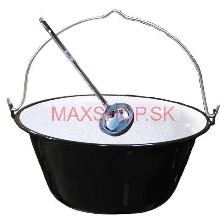 Smaltovaný kotlík 22 L + antikórová naberačka