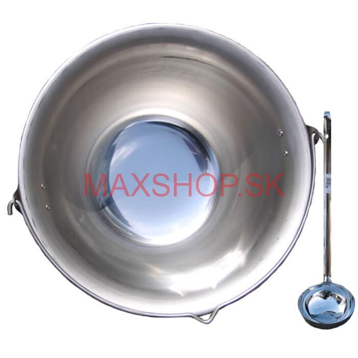 Nerezový kotlík 10 L + antikórová naberačka