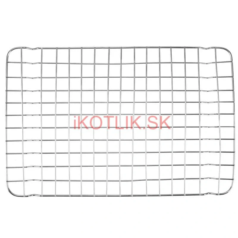 Nerezový rošt na pekáč na grilovanie a pečenie 33 x 22 cm