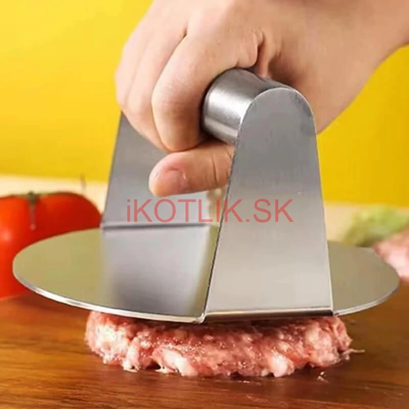 Nerezový lis na mäso 14 cm HAMBURGER