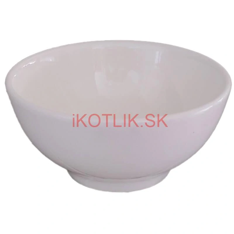 Keramické misky na servírovanie gulášu 15 cm 12 ks biele