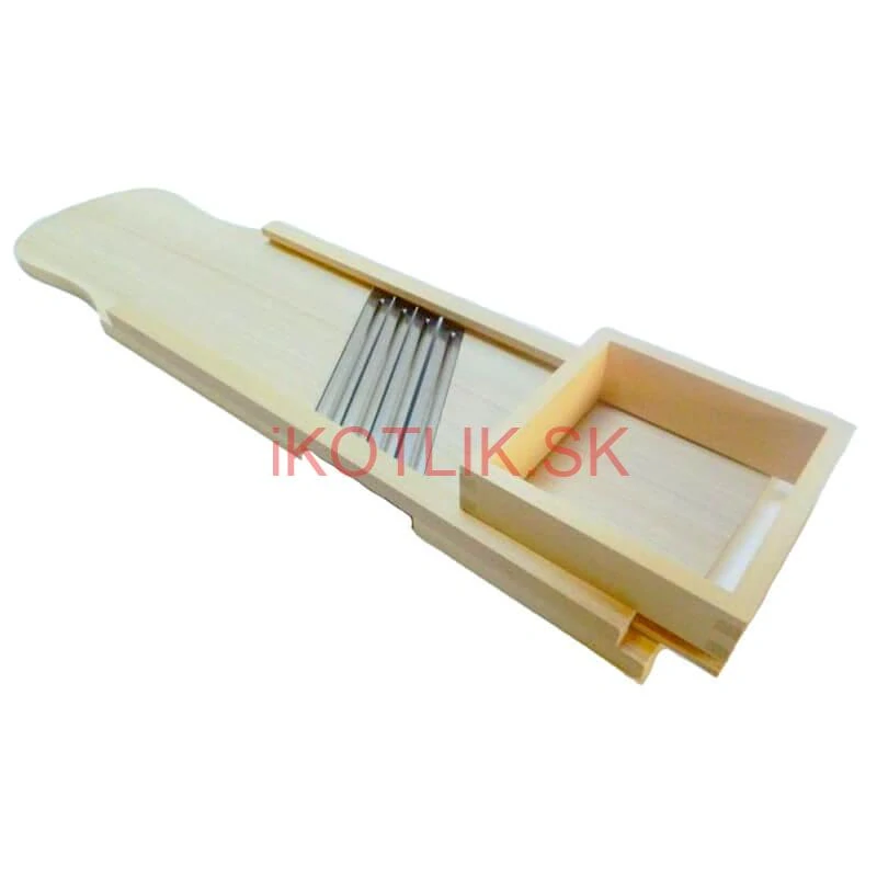 Ručný drevený krájač kapusty 4 nože 93 x 23,5 cm (obrovský)