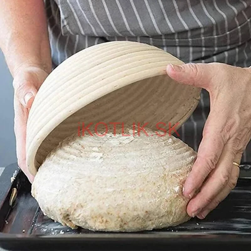 Ratanová miska na kysnutie chleba – okrúhla