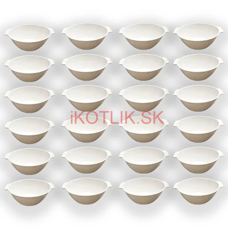 Sada 24 ks: Plastová miska na fajnový kotlíkový guláš a polievky – 500 ml