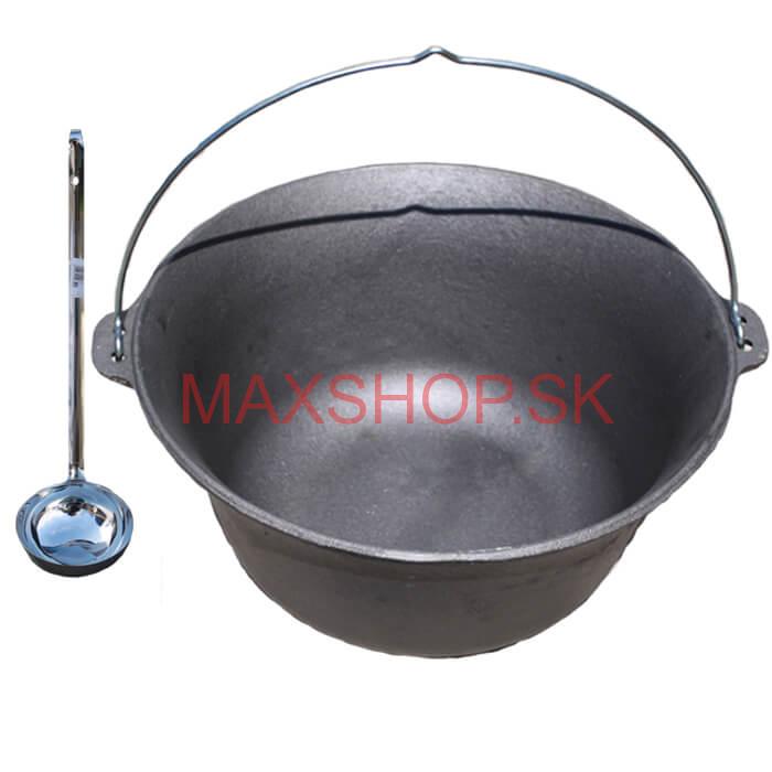 Liatinový kotlík 10,8 L + antikórová naberačka