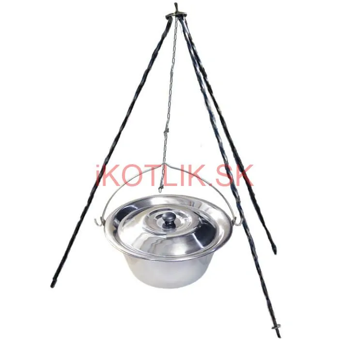 Nerezový kotlík 10 L INOX + pokrievka + stojan CLASSIC