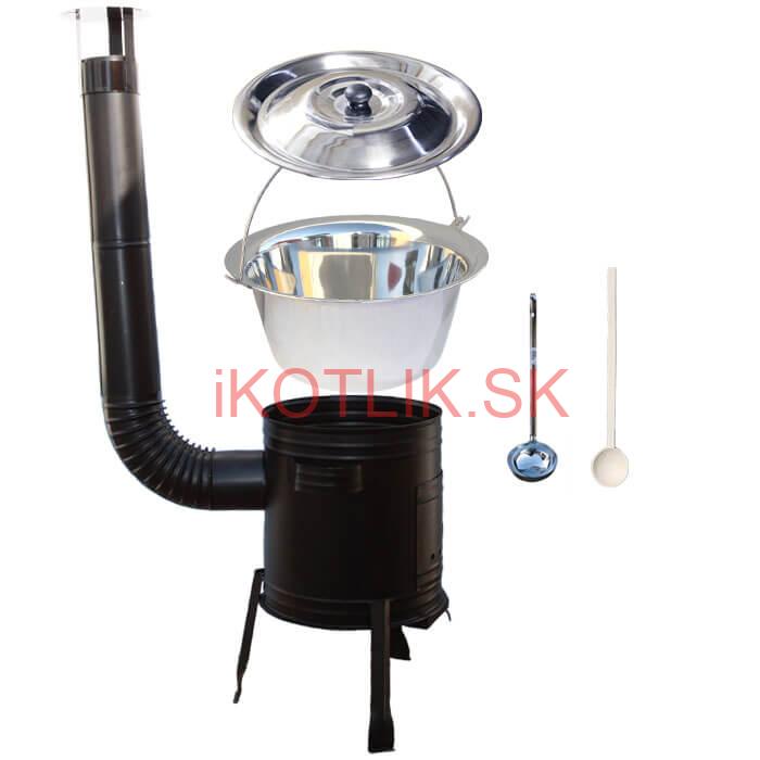 Antikorový kotlík 14 L (0,8 mm) + kovová kotlina 36 CLASSIC (KOV)