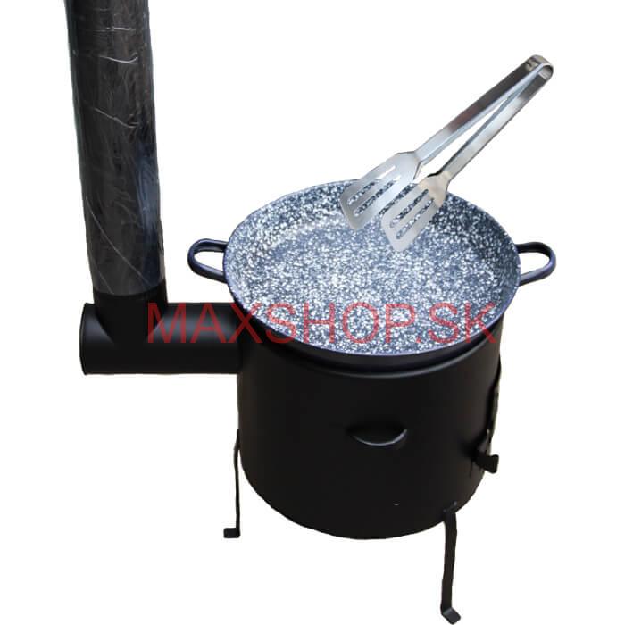 Grilovacia panvica s uškami + kotlina 39 cm