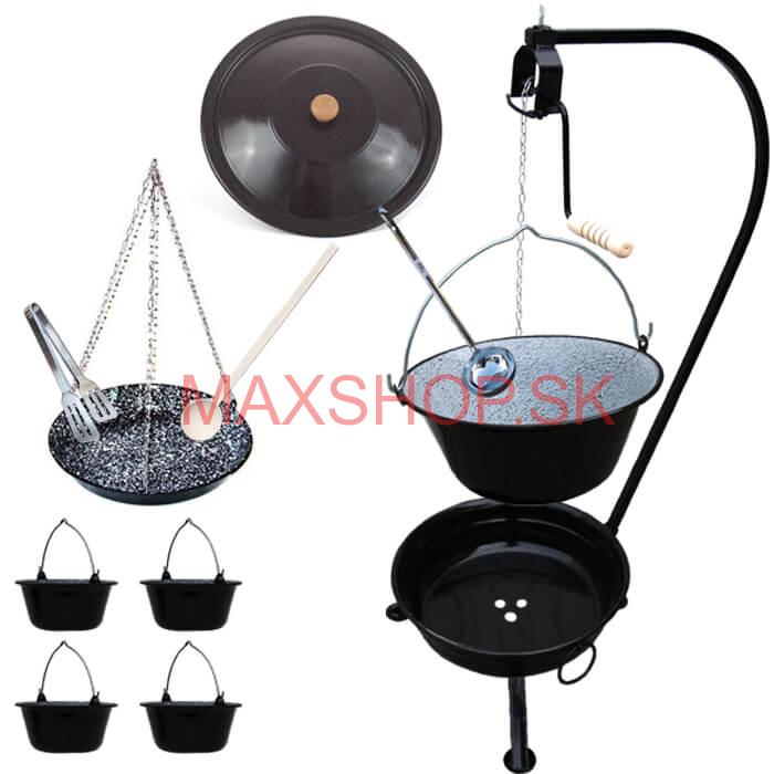 Kotlíková súprava 16 L SMALT + grilovacia panvica PARTY MIX