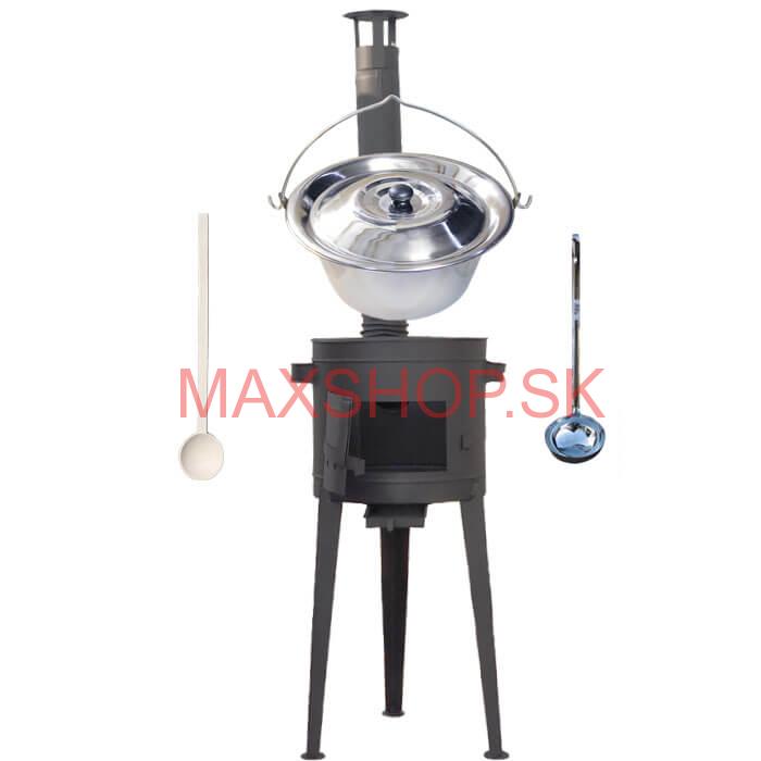 Kotlíkový gulášový set 42 PLUS 600 + nerezový kotlík 22 L (0,8 mm)