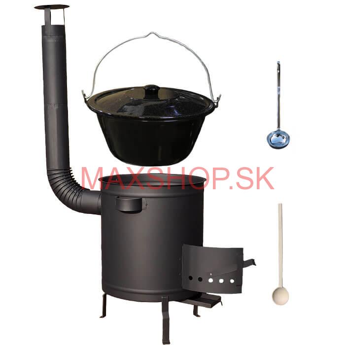 Smaltovaný kotlík 20 L (1,2 mm) + hrubostenná (1,5 mm) a žiaruvzdorná kotlina 42 PLUS 600