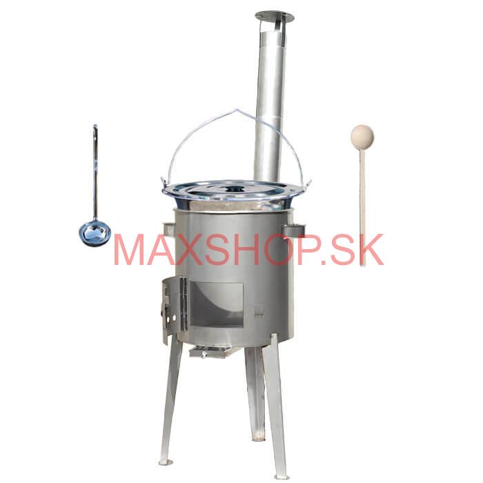 Antikorový kotlík 30 L (1,2 mm) + nerezová kotlina 45 cm LUXUS