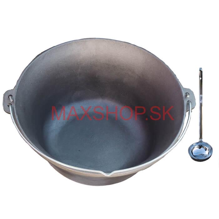 Liatinový kotlík 14,5 L + antikórová naberačka