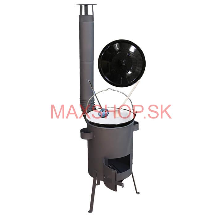 Smaltovaný kotlík 30 L + žiaruvzdorná kotlina 45 PLUS 600 4 MM