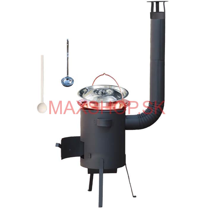 Medený kotlík 20 L (1,2 mm) + žiaruvzdorná kotlina 42 PLUS 600 4 MM