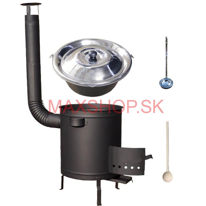 Nerezový kotlík 30 L (1,5 mm) + hrubostenná (1,5 mm) a žiaruvzdorná kotlina 45 PLUS 600