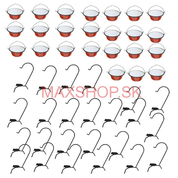 Servírovacia súprava SMALT RED 24 ks