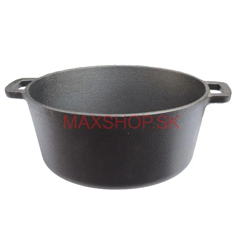 Liatinový hrniec s pokrievkou 2 v 1