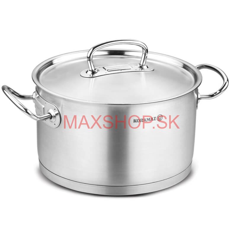 Sada nerezových hrncov s pokrievkou + rajnica 2 + 1 ks 6 L, 10 L, 2,8 L