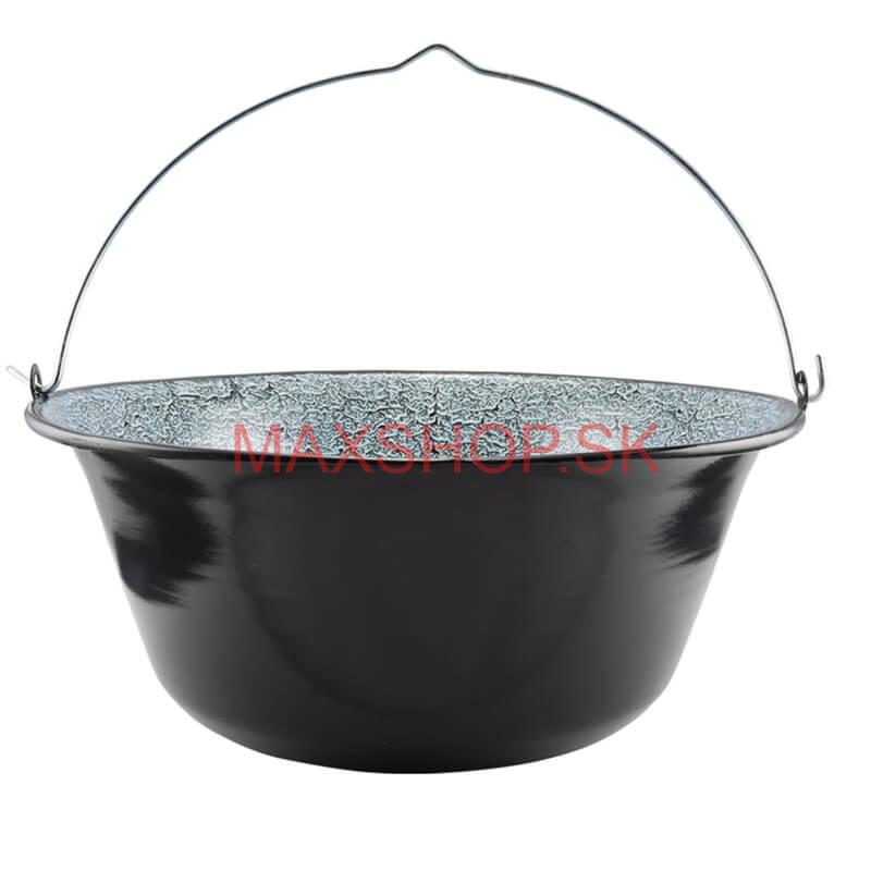 Smaltovaný kotlík 20 L + Nerezová kotlina 42 INOX + vareška + misky 12 ks