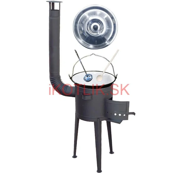 Smaltovaný kotlík 30 L (1,2 mm) + vysoká kotlina 47 cm (2 mm) HODO PLUS 600