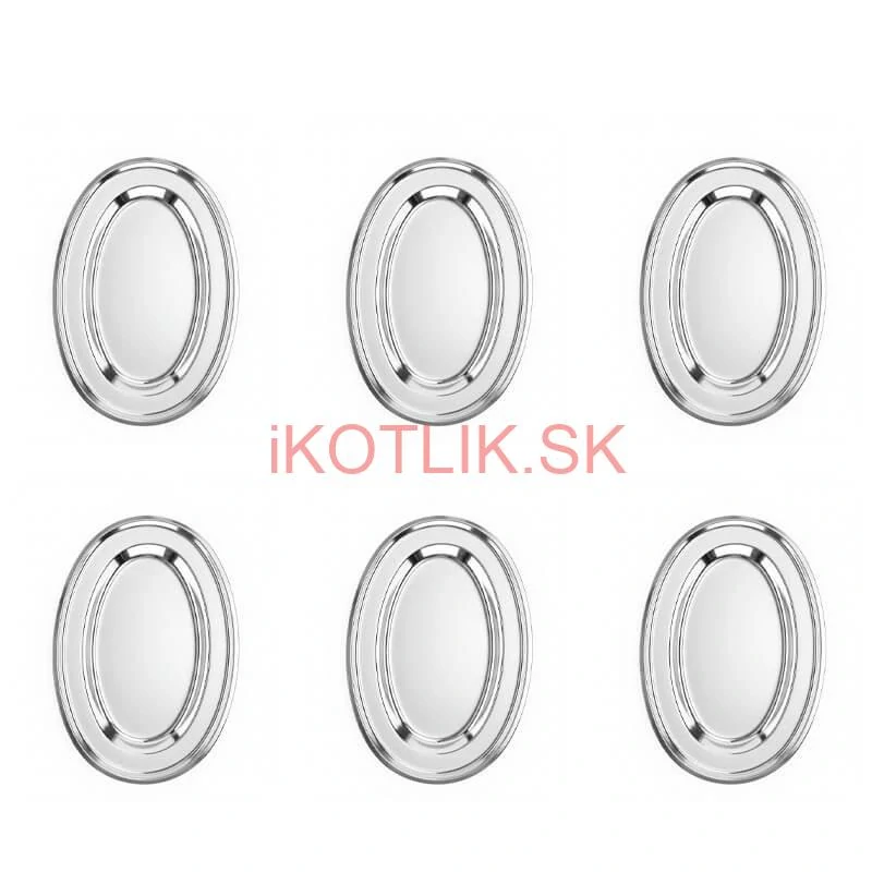 Nerezové podnosy pre catering – set 6 ks (40,5cm) - Servíruj s istotou a štýlom