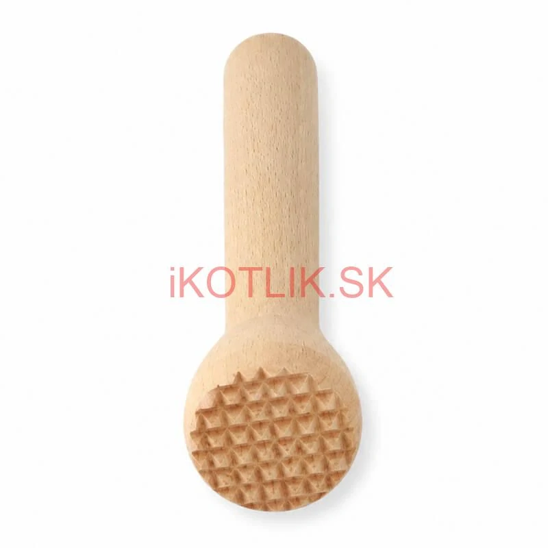 Drevený drvič na cesnak a bylinky 22 cm