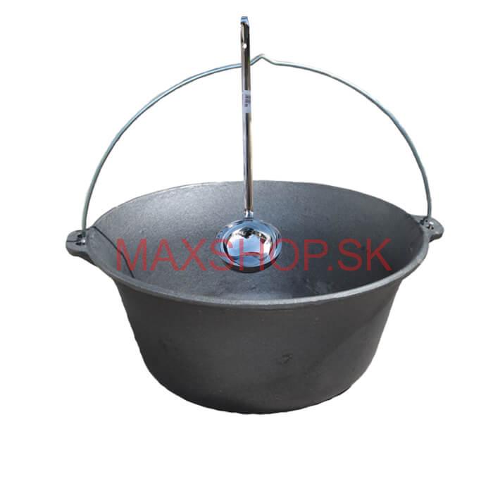 Liatinový kotlík 10,8 L + antikórová naberačka
