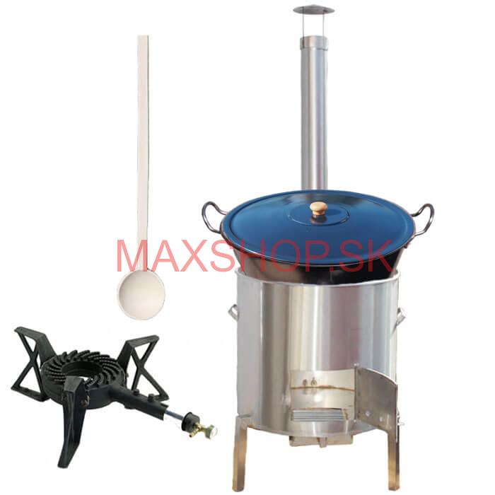 Zabíjačková súprava + nerezový kotol 80 L + horák KEMPER