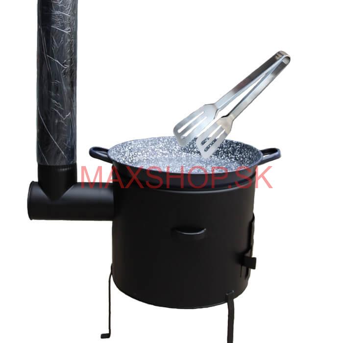 Grilovacia panvica s uškami + kotlina 39 cm