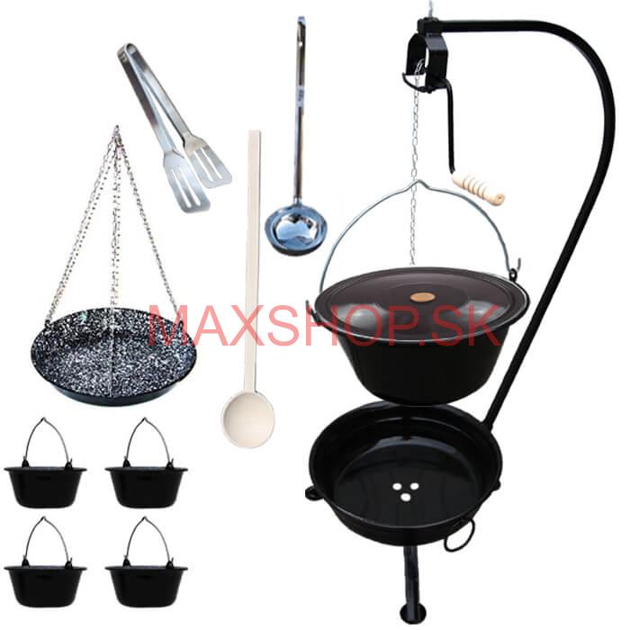 Kotlíková súprava 16 L SMALT + grilovacia panvica PARTY MIX