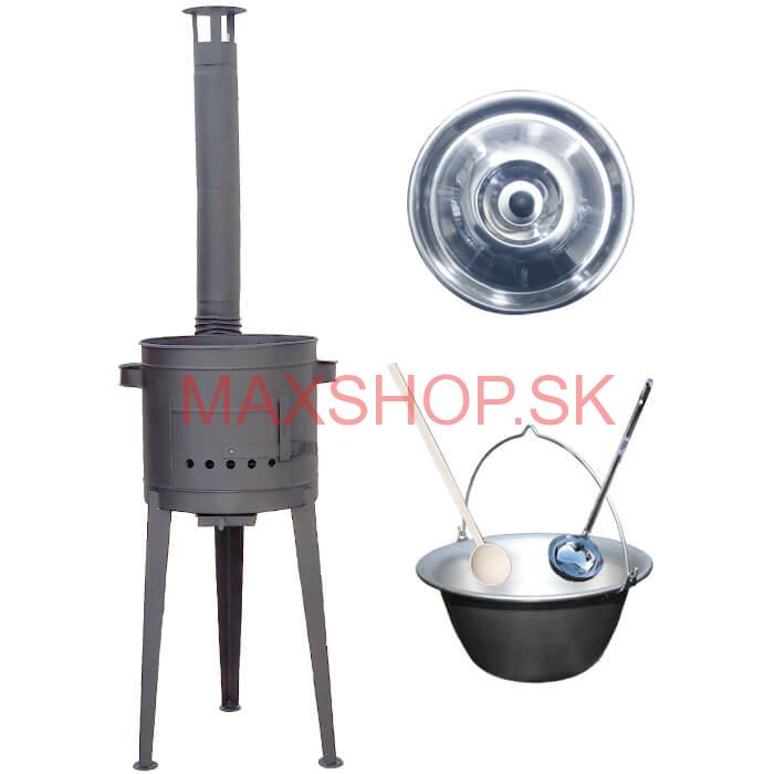 Kotlíkový gulášový set 36 PLUS 600 + hrubostenný nerezový kotlík 15 L (1,5 mm)