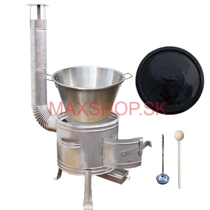 Nerezový kotol 40 L + nerezová kotlina 45 cm TOPLUX