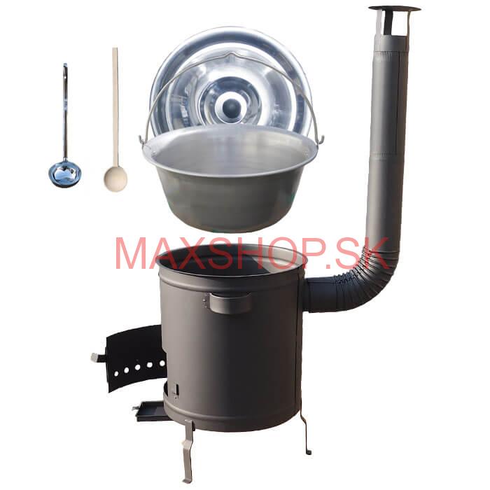 Nerezový kotlík 30 L (1,5 mm) + hrubostenná (1,5 mm) a žiaruvzdorná kotlina 45 PLUS 600