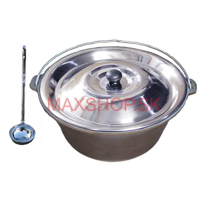 Liatinový kotlík 10,8 L + antikorová pokrievka