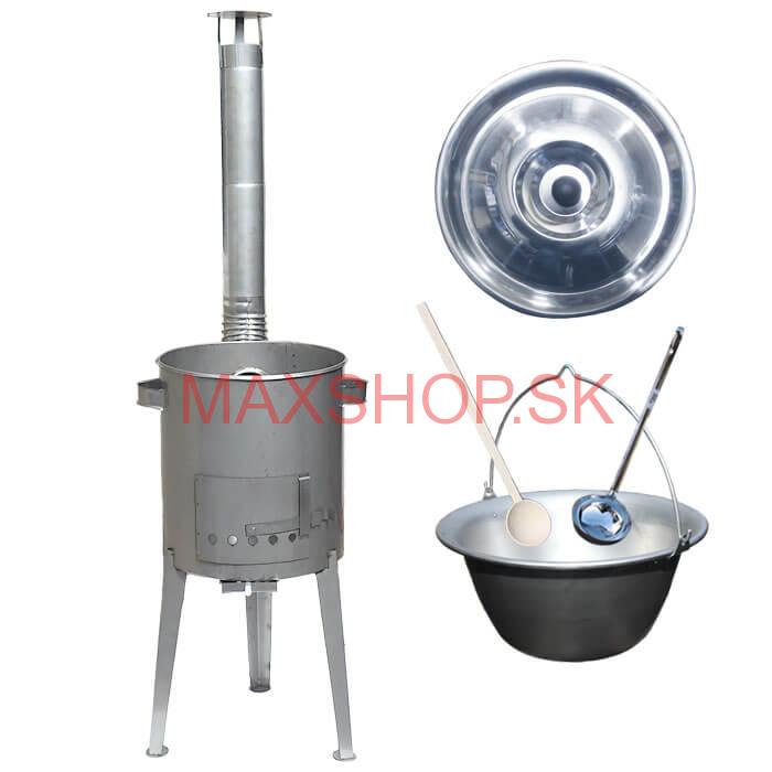 Nerezový kotlík 30 L (1,5 mm) + nerezová kotlina 45 cm LUXUS