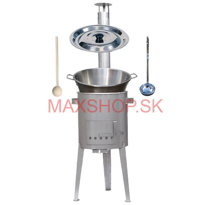 Nerezový kotol 40 L (1,2 mm) + nerezová kotlina 45 cm LUXUS