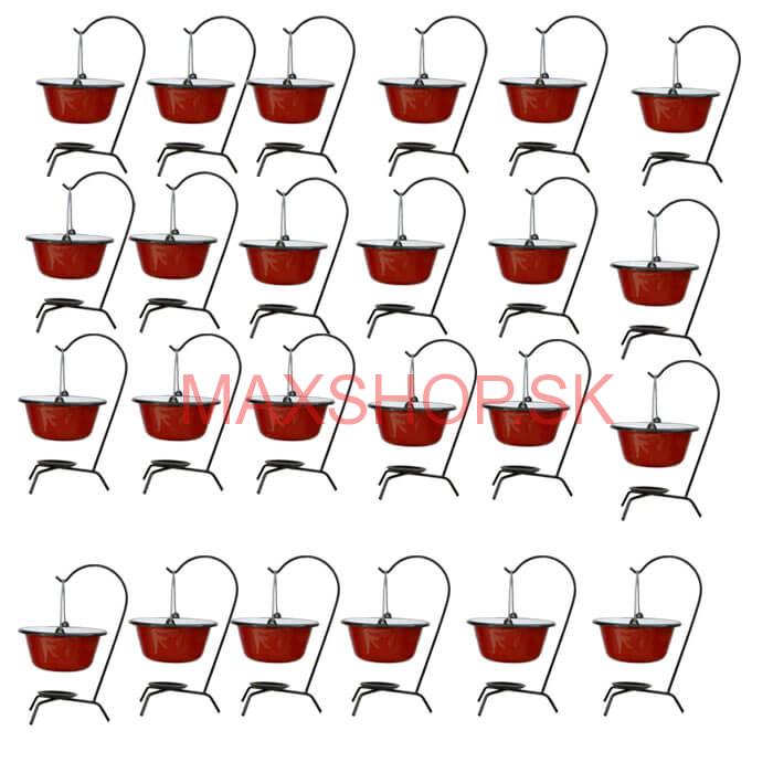 Servírovacia súprava SMALT RED 24 ks