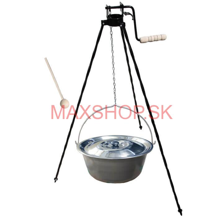 Nerezový kotlík 30 L (1,5 mm)+ stojan s kladkou VAR