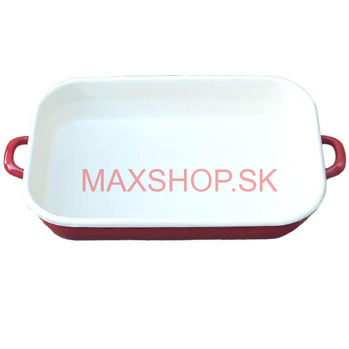 Smaltovaný pekáč 40 x 21,5 cm ČERVENÝ