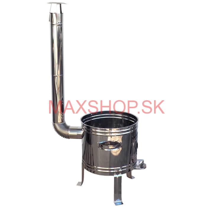 Nerezová kotlina s antikorovou úpravou 36 cm INOX