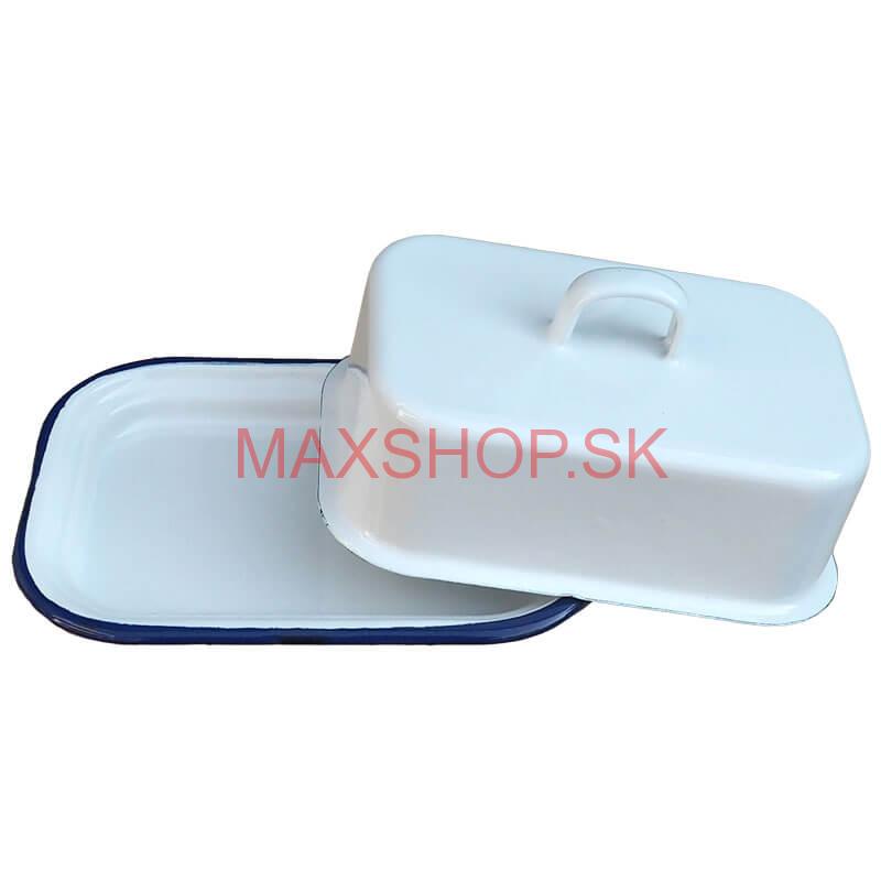 Smaltovaná maselnička - biela