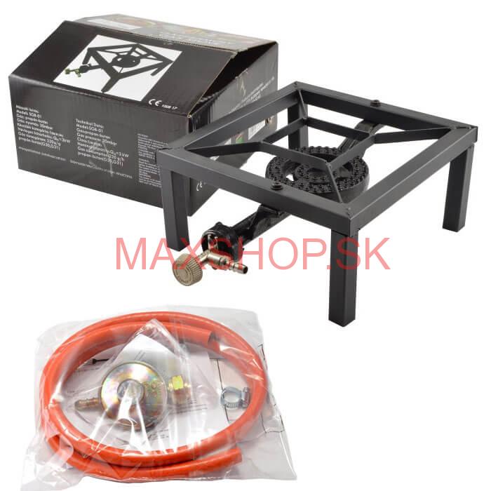 Plynový horák HU 3 kW + tlaková hadica 1,5 m + regulátor tlaku